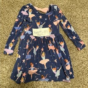 Little Sleepies Girls' Blue Ballerina Dress